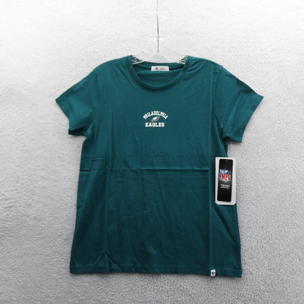 '47 Shirt Women Small Philadelphia Eagles Green Short Sleeve Cotton NFL Logo